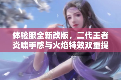 体验服全新改版，二代王者炎啸手感与火焰特效双重提升！