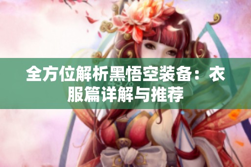 全方位解析黑悟空装备：衣服篇详解与推荐