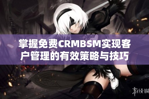 掌握免费CRMBSM实现客户管理的有效策略与技巧