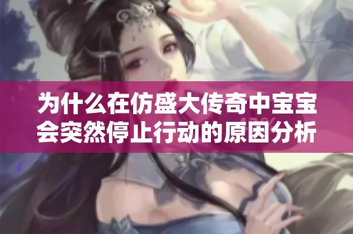 为什么在仿盛大传奇中宝宝会突然停止行动的原因分析