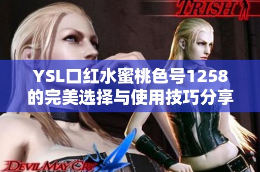 YSL口红水蜜桃色号1258的完美选择与使用技巧分享