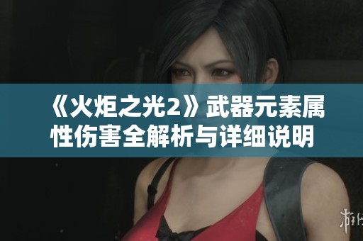 《火炬之光2》武器元素属性伤害全解析与详细说明