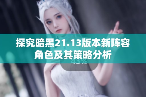 探究暗黑21.13版本新阵容角色及其策略分析
