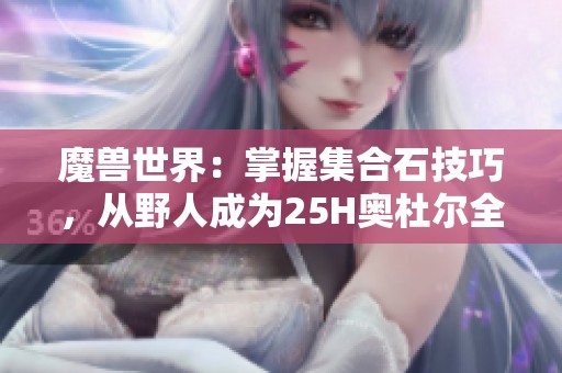 魔兽世界：掌握集合石技巧，从野人成为25H奥杜尔全通高手