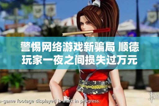 警惕网络游戏新骗局 顺德玩家一夜之间损失过万元