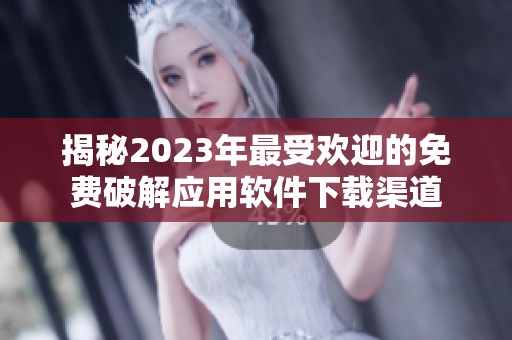 揭秘2023年最受欢迎的免费破解应用软件下载渠道