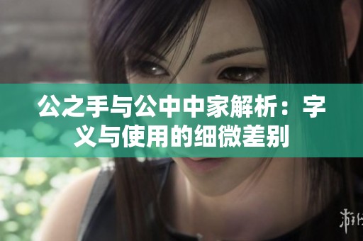 公之手与公中中家解析：字义与使用的细微差别