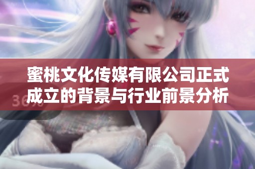 蜜桃文化传媒有限公司正式成立的背景与行业前景分析