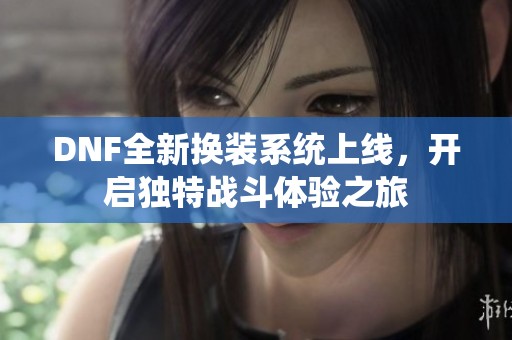 DNF全新换装系统上线，开启独特战斗体验之旅