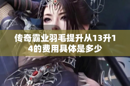 传奇霸业羽毛提升从13升14的费用具体是多少