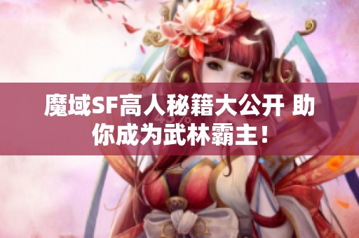 魔域SF高人秘籍大公开 助你成为武林霸主！