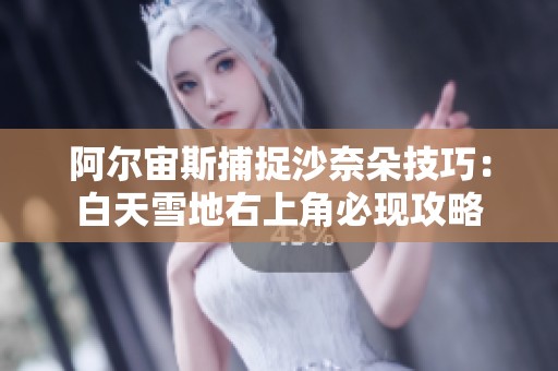 阿尔宙斯捕捉沙奈朵技巧：白天雪地右上角必现攻略