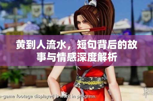 黄到人流水，短句背后的故事与情感深度解析
