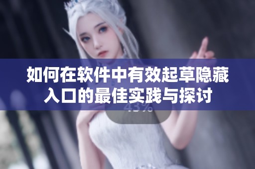 如何在软件中有效起草隐藏入口的最佳实践与探讨