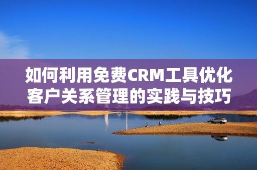 如何利用免费CRM工具优化客户关系管理的实践与技巧