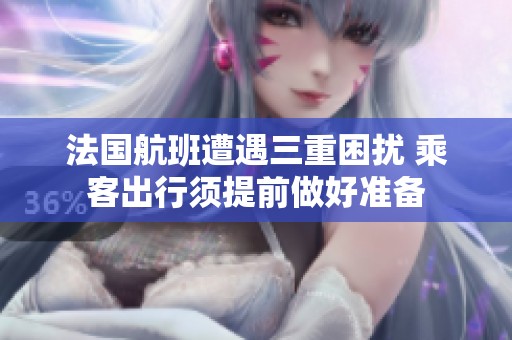 法国航班遭遇三重困扰 乘客出行须提前做好准备