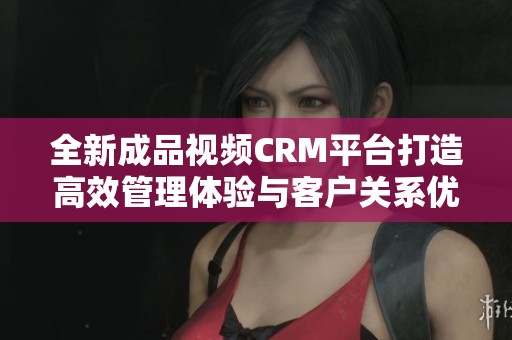 全新成品视频CRM平台打造高效管理体验与客户关系优化