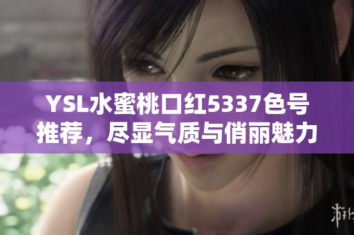 YSL水蜜桃口红5337色号推荐，尽显气质与俏丽魅力