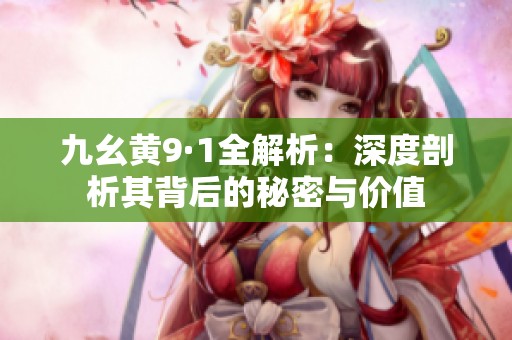 九幺黄9·1全解析：深度剖析其背后的秘密与价值