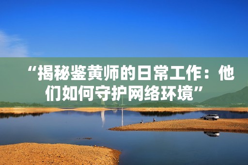 “揭秘鉴黄师的日常工作：他们如何守护网络环境”
