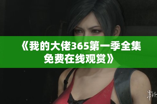 《我的大佬365第一季全集免费在线观赏》