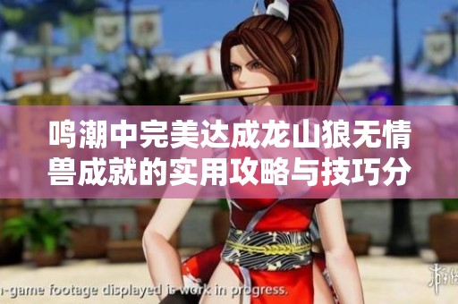 鸣潮中完美达成龙山狼无情兽成就的实用攻略与技巧分享