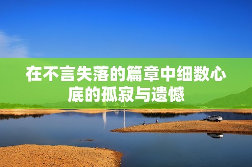 在不言失落的篇章中细数心底的孤寂与遗憾