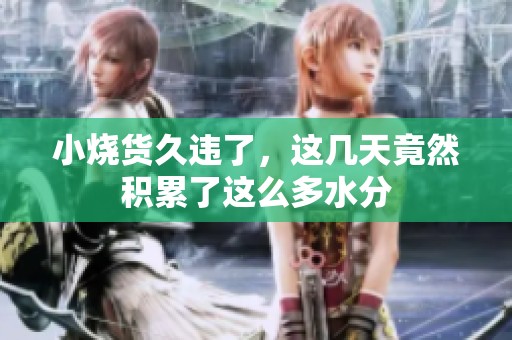 小烧货久违了，这几天竟然积累了这么多水分
