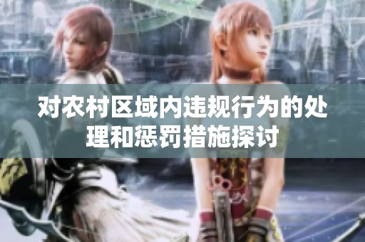 对农村区域内违规行为的处理和惩罚措施探讨