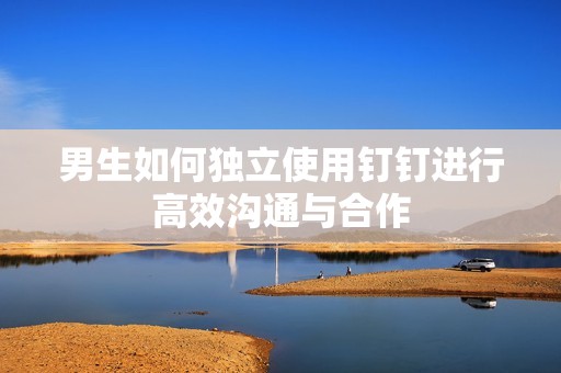 男生如何独立使用钉钉进行高效沟通与合作