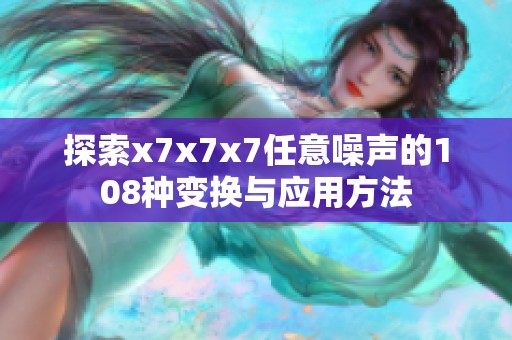 探索x7x7x7任意噪声的108种变换与应用方法