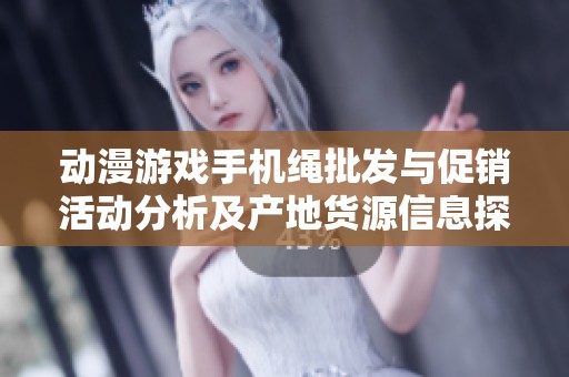 动漫游戏手机绳批发与促销活动分析及产地货源信息探讨