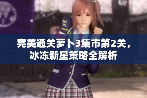 完美通关萝卜3集市第2关，冰冻新星策略全解析