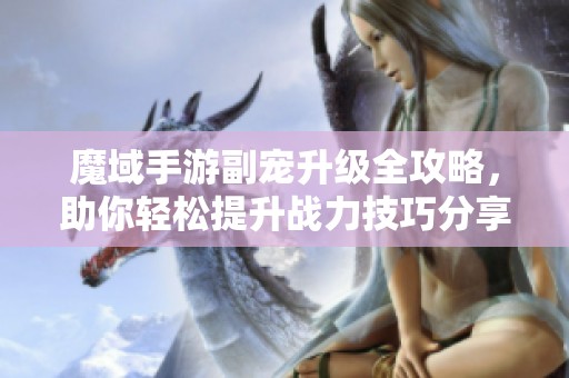 魔域手游副宠升级全攻略，助你轻松提升战力技巧分享