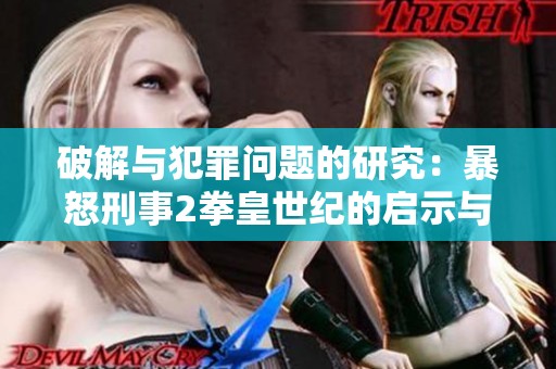 破解与犯罪问题的研究：暴怒刑事2拳皇世纪的启示与思考