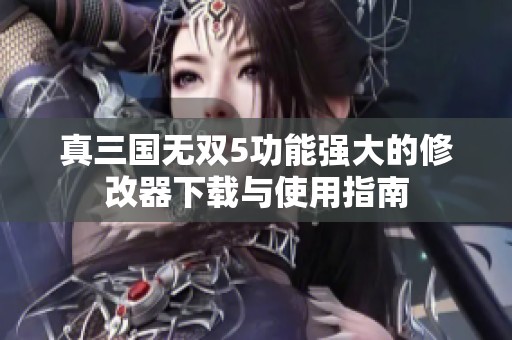 真三国无双5功能强大的修改器下载与使用指南