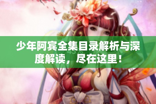 少年阿宾全集目录解析与深度解读，尽在这里！