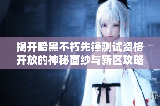 揭开暗黑不朽先锋测试资格开放的神秘面纱与新区攻略