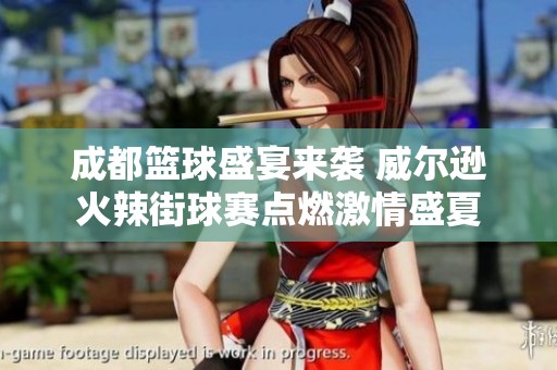 成都篮球盛宴来袭 威尔逊火辣街球赛点燃激情盛夏