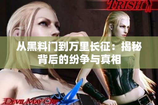 从黑料门到万里长征：揭秘背后的纷争与真相