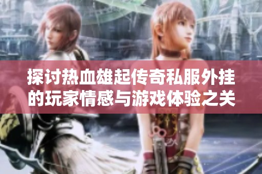 探讨热血雄起传奇私服外挂的玩家情感与游戏体验之关系