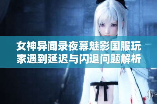 女神异闻录夜幕魅影国服玩家遇到延迟与闪退问题解析