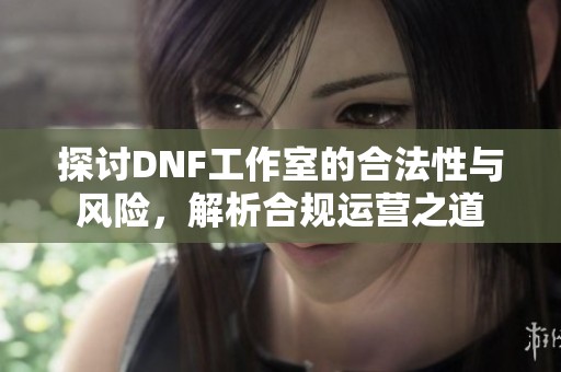 探讨DNF工作室的合法性与风险，解析合规运营之道