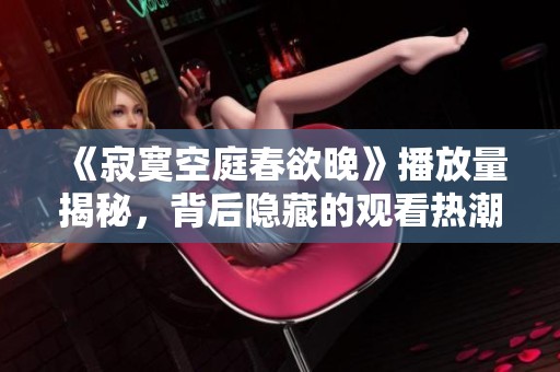 《寂寞空庭春欲晚》播放量揭秘，背后隐藏的观看热潮分析