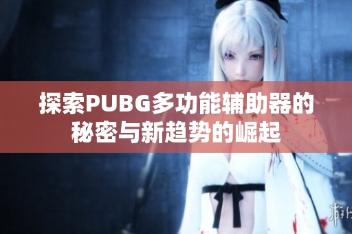 探索PUBG多功能辅助器的秘密与新趋势的崛起
