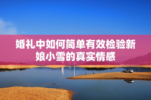 婚礼中如何简单有效检验新娘小雪的真实情感