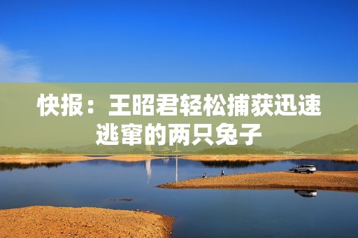 快报：王昭君轻松捕获迅速逃窜的两只兔子
