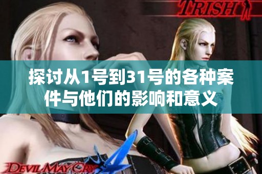 探讨从1号到31号的各种案件与他们的影响和意义