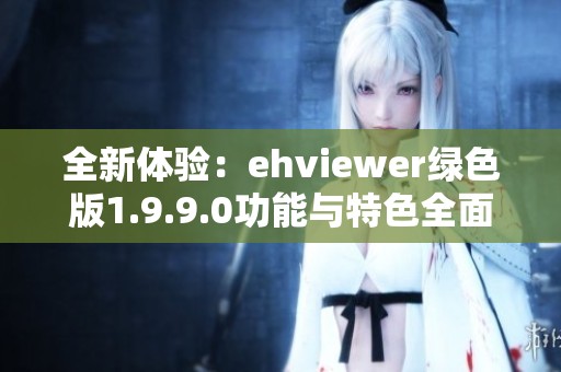 全新体验：ehviewer绿色版1.9.9.0功能与特色全面解析