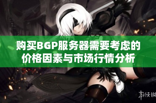 购买BGP服务器需要考虑的价格因素与市场行情分析